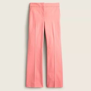 J Crew EUC $98 Tall Hayden Bi-Stretch Cotton Kickout Crop Pant in Guava | Sz 8T‌